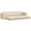 vidaXL Sofa Bed Cream 245 x 78 x 77 cm Fabric