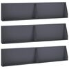 vidaXL Retaining Wall 6 pcs 100 x 12 x 40 cm Steel Anthracite