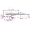 vidaXL Bed Frame without Mattress 160x200 cm Solid Wood Pine