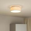 vidaXL Ceiling Lamp with Spotlights Grey 30 x 30 x 13.5 cm Fabric