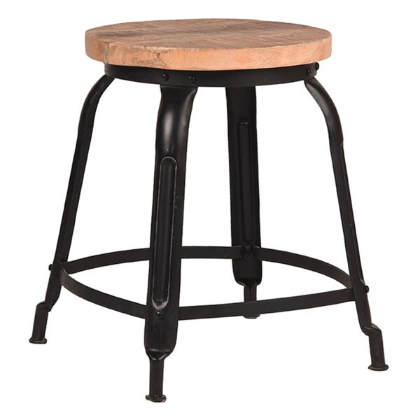 LABEL51 Stool Delhi 37x37x47 cm Black