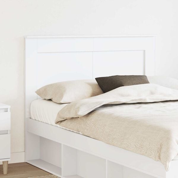 vidaXL Headboard with Headboard White 135 cm Engineered Wood