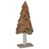 vidaXL Christmas Tree with Stand Brown 91 cm Solid teak wood