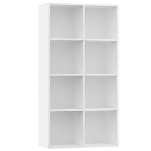vidaXL Book Cabinet | White | Engineered wood | Medium | Book Cabinet