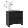 vidaXL Bedside Cabinets 2 pcs Black 45x34.5x44.5 cm Engineered Wood