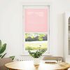 vidaXL Pleated Blind Pink 55x100 cm Fabric Width 54.4 cm Polyester