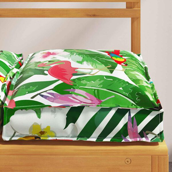 vidaXL Cushion Floral 4 pcs Multicolour 40 x 40 x 8 cm Oxford Fabric