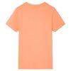 Kids' T-shirt with Short Sleeves Neon Orange 128