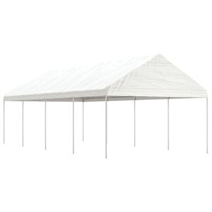 vidaXL Gazebo with Roof White 8.92x4.08x3.22 m Polyethylene
