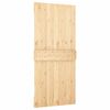 vidaXL Sliding Door with Hardware Set 100x210 cm Solid Wood Pine