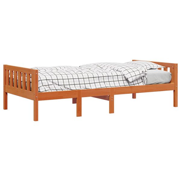 vidaXL Children's Bed without Mattress Wax Brown 80x200 cm Solid Wood Pine