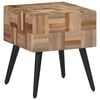 vidaXL Side Table 40x40x45 cm Solid Reclaimed Teak