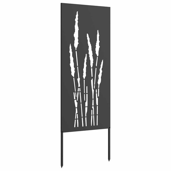 vidaXL Garden Privacy Screen Black 50 x 140 cm Cold-rolled steel