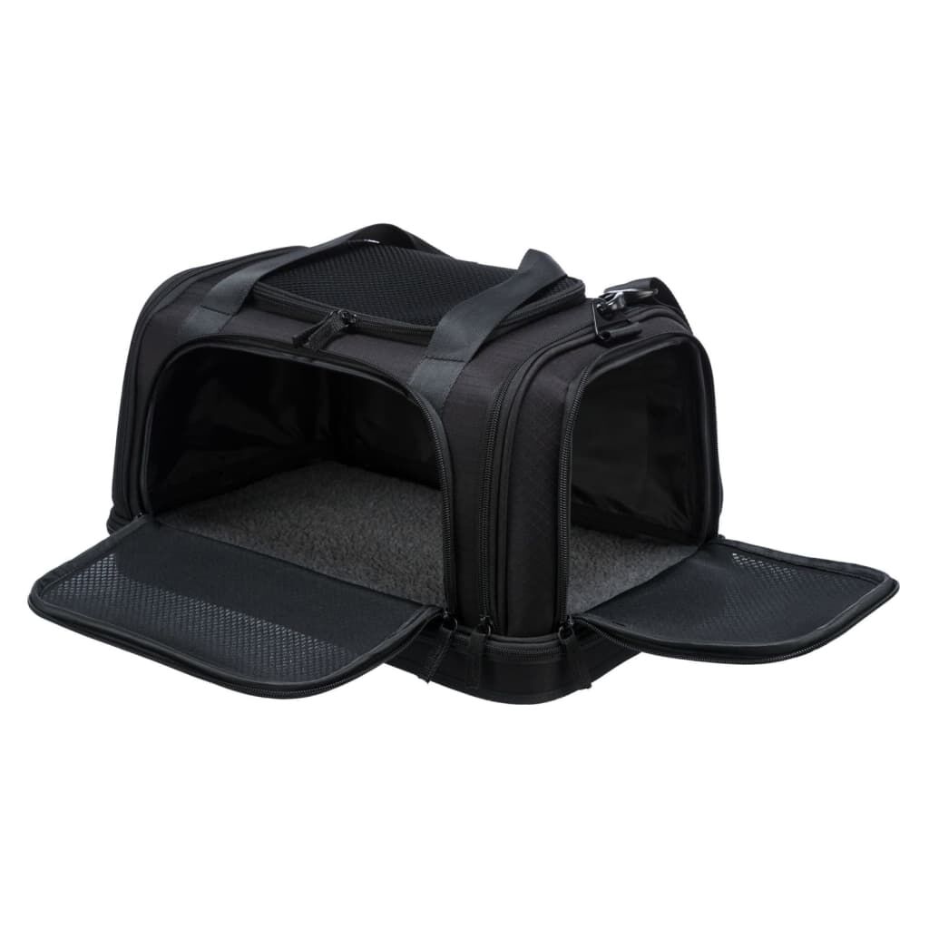 TRIXIE Dog Airline Carrier Plane 44x28x25 cm Black vidaXL