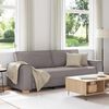 vidaXL Sofa Taupe 220 x 78 x 84 cm Fabric
