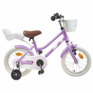 vidaXL Kids Bike 16 Inches for 4-6 Years Old Purple