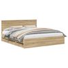 vidaXL Bed Frame with Drawer Sonoma Oak 180 x 200 cm Engineer Wood