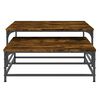vidaXL Nesting Coffee Tables 2 pcs Smoked Oak Engineered Wood