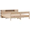 vidaXL Bookcase Bed without Mattress 180x200 cm Super King Solid Wood Pine