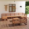 vidaXL 10 Piece Garden Lounge Set Solid Pinewood