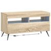 vidaXL LED TV Cabinet Sonoma Oak Engineered Wood