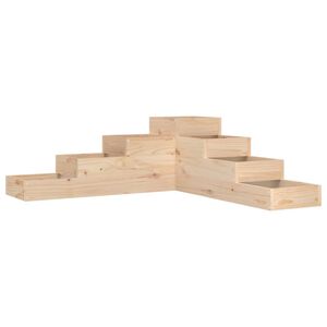vidaXL Garden Planter 4-Tier 106x104.5x36 cm Solid Wood Pine