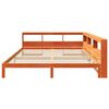 vidaXL Bookcase Bed without Mattress Wax Brown 180x200 cm Solid Wood Pine