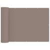 vidaXL Balcony Privacy Screen 150 x 600 cm Fabric with PU Coated Taupe