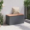 vidaXL Garden Bench Anthracite 80 x 40 x43 cm Steel