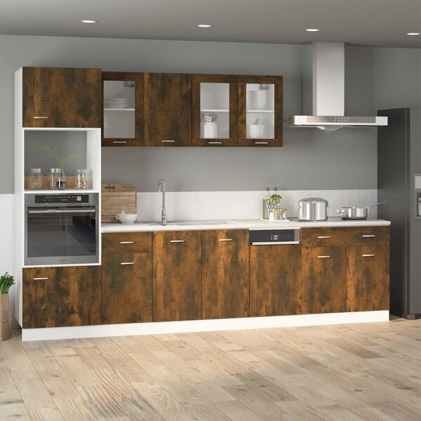 vidaXL Drawer Bottom Cabinet Lyon Smoked Oak 40x46x81.5 cm Engineered Wood