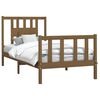vidaXL Bed Frame without Mattress Honey Brown Solid Wood Pine 100x200 cm