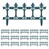 vidaXL Lawn Edgings 16 pcs Green 10 m PP