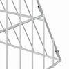 vidaXL Chicken Cage Silver 215 x 100 x 85 cm Galvanised Steel