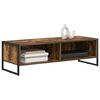 vidaXL TV Cabinet Smoke Oak 100 x 36.5 x 30.5 cm Engineered Wood