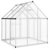vidaXL Greenhouse with Base Frame Silver 169x169x195 cm Aluminium