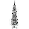 vidaXL Artificial Christmas Tree with 150 LEDs with Stand White 150 cm