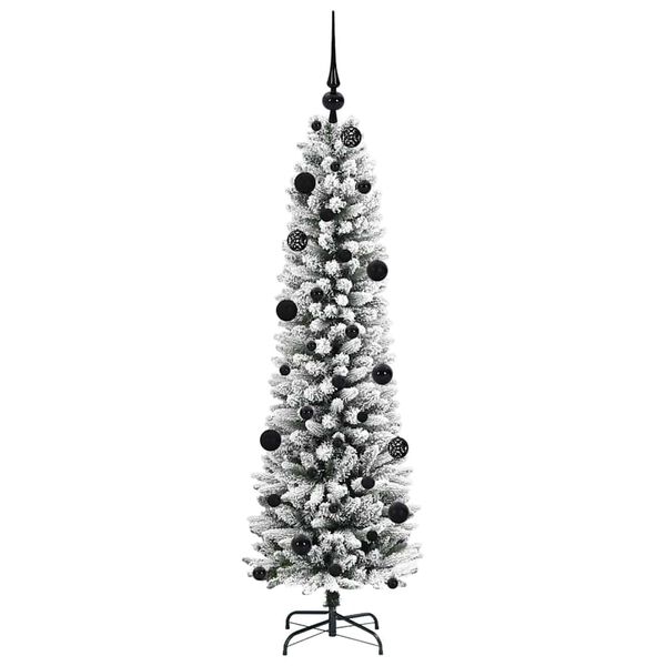 vidaXL Artificial Christmas Tree with 150 LEDs with Stand White 150 cm