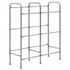 vidaXL Storage Shelf for 6 Crates Silver 96x33x116 cm Steel