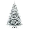 vidaXL Artificial Christmas Tree with 300 LEDs White 210 cm PE and PVC