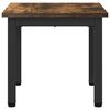 vidaXL Coffee Table Smoke Oak 40 x 40 x 36 cm Engineered Wood
