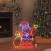 vidaXL Santa Claus Light Multicolour 58.5 x 60 x 1.3 cm Iron