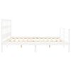 vidaXL Bed Frame without Mattress White 200x200 cm Solid Wood
