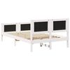 vidaXL Bed Frame Light Grey 120 x 190 cm Solid Pine Wood