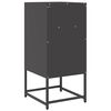 vidaXL Bedside Cabinet Black 36x39x78 cm Cold-rolled Steel
