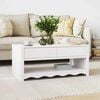 vidaXL Coffee Table Drammen White 99 x 55 x 45 cm Solid pine wood