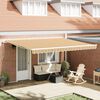 vidaXL Retractable Awning Retractable Manual Multicolour 450 x 300 cm