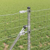 vidaXL Fence with Post Silver 0.4 x 10 m Steel and PVC