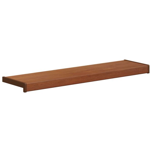 vidaXL Window Sill Brown Wood 80 x 20 x 4.5 cm PVC