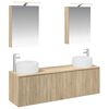 vidaXL Bathroom Cabinet Set 5 pcs Sonoma Oak Engineered Wood
