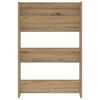 vidaXL Shoe Cabinet Artisan Oak 60 x 18 x 90 cm Engineered Wood